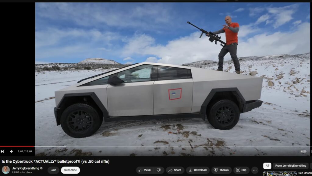 How Bulletproof is Tesla Truck