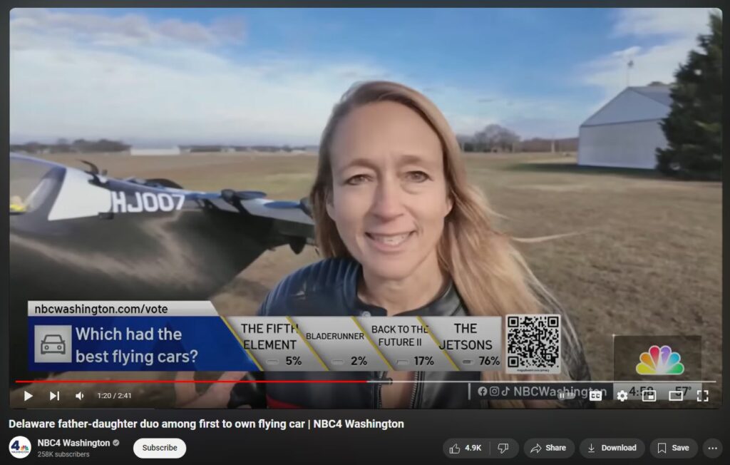 Delaware father daughter duo among first to own flying car