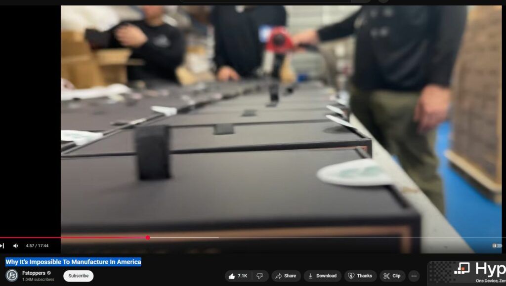 Why It's "Impossible" To Manufacture In America