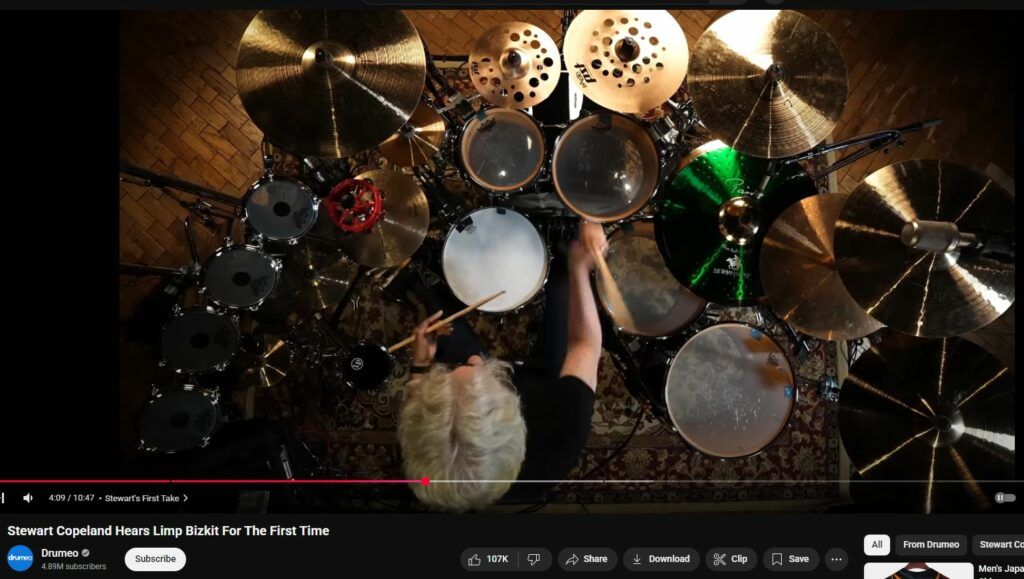 Stewart Copeland Hears Limp Bizkit For The First Time