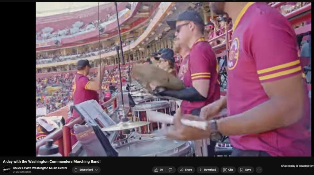 A day with the Washington Commanders Marching Band