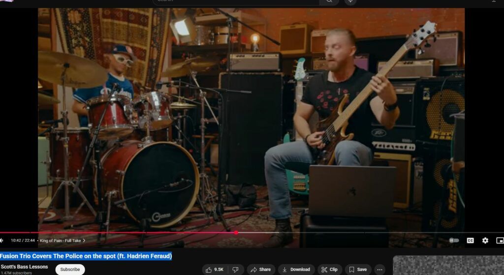 Jazz Fusion Trio Covers The Police on the spot (ft. Hadrien Feraud)