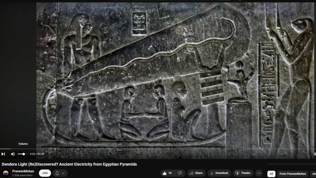 Dendera Light (Re)Discovered? Ancient Electricity from Egyptian Pyramids