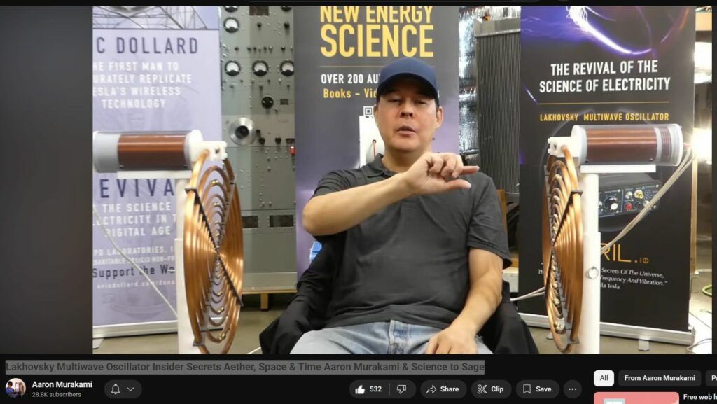 Lakhovsky Multiwave Oscillator Insider Secrets Aether, Space & Time Aaron Murakami & Science to Sage