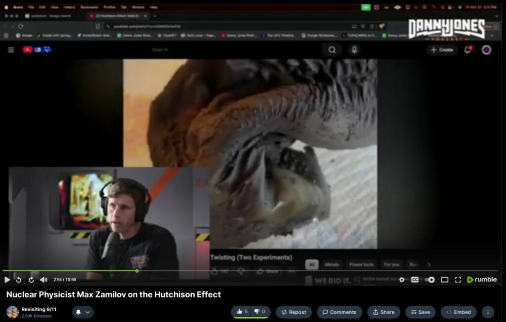 Nuclear Physicist Max Zamilov on the Hutchison Effect