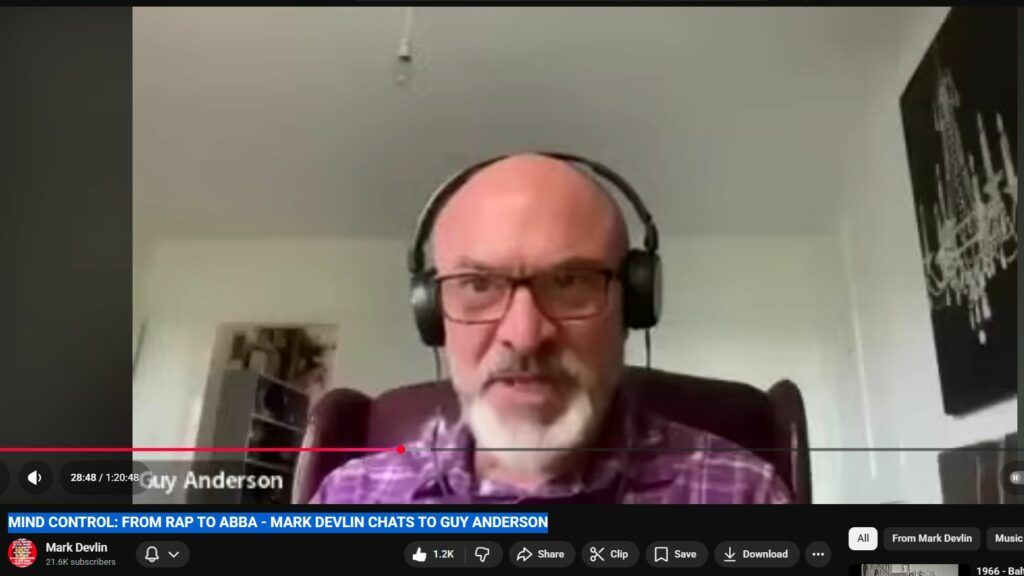 MIND CONTROL: FROM RAP TO ABBA - MARK DEVLIN CHATS TO GUY ANDERSON