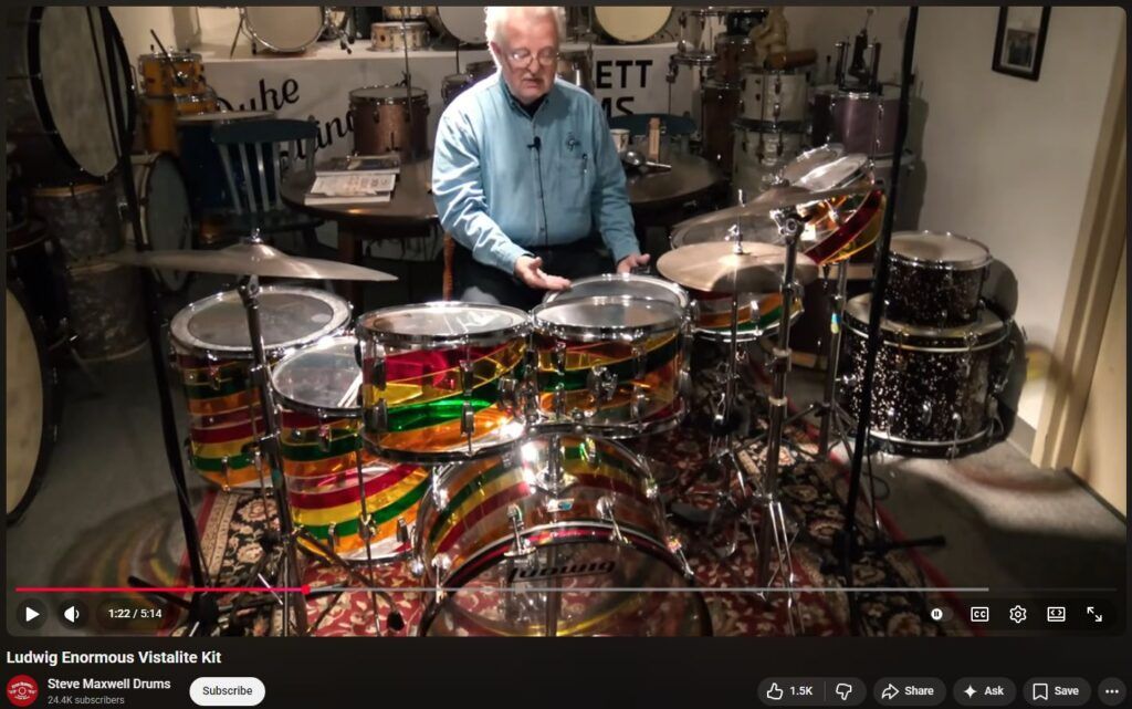 1970s Ludwig Vistalite Kit