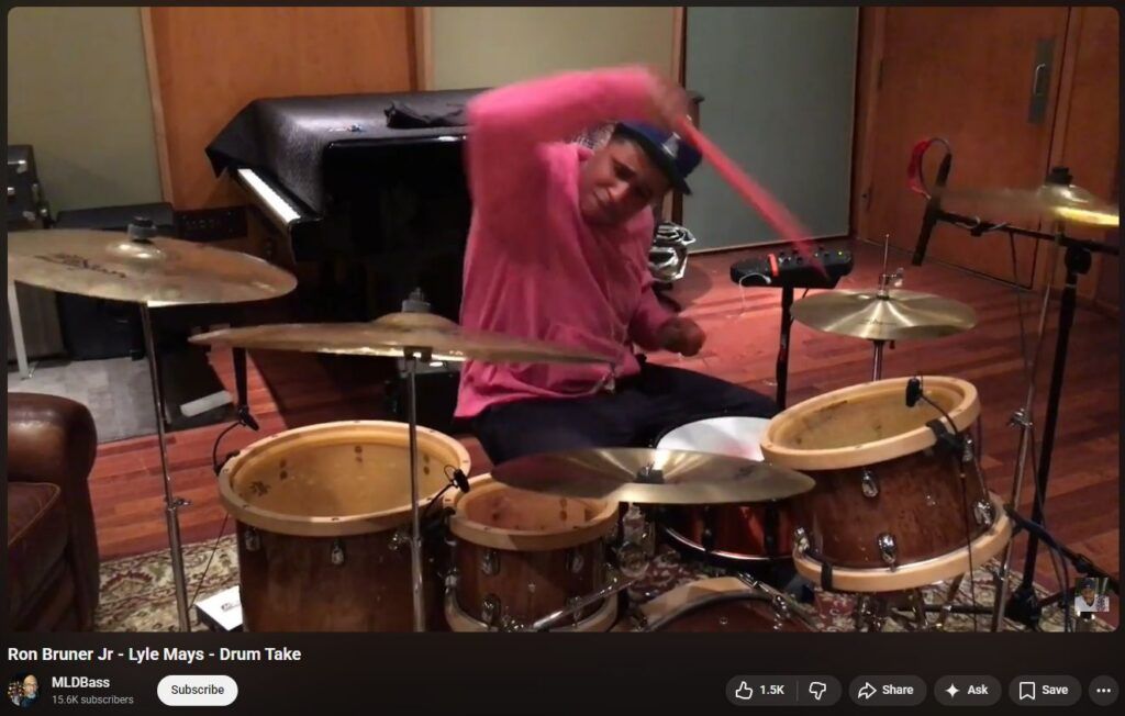 Drummer Rob Bruner - When you get blown-blown away