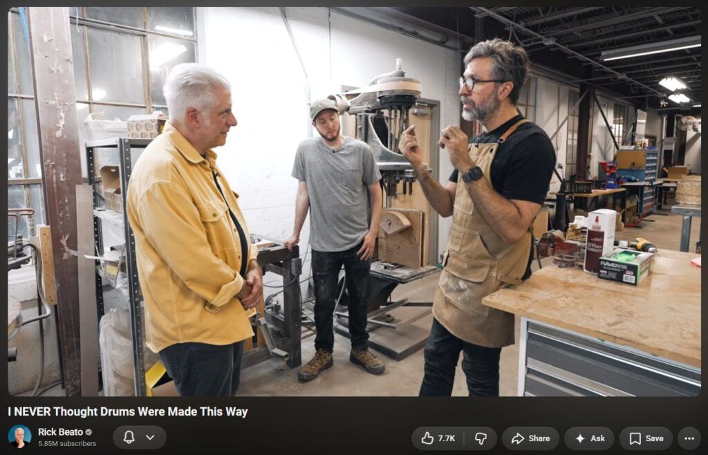 A New Drum Architecture - Noble Cooley Oldest Drum-maker, Own Forest, Own Wood, Own Mill, In-house Hardware Metalwork